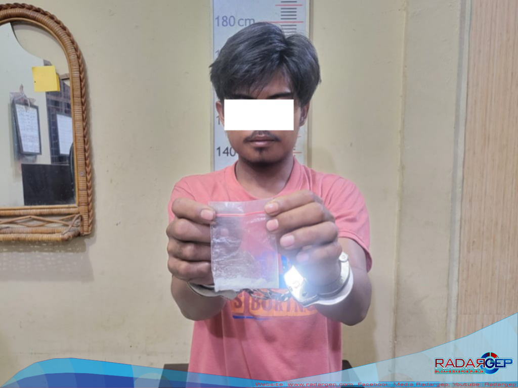 Polres Langkat bersama Polsek Kuala Tangkap Pria Dusun VII Desa Besilam, Diduga Miliki Sabu